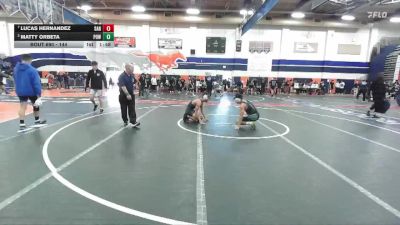 144 lbs Quarterfinal - Lucas Hernandez, Santiago (Corona) vs Matty Orbeta, Poway