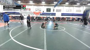 144 lbs Quarterfinal - Lucas Hernandez, Santiago (Corona) vs Matty Orbeta, Poway