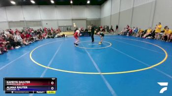 117 lbs Round 1 (8 Team) - Kamdyn Saulter, Minnesota Blue vs Aliana Rauter, Wisconsin