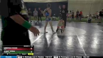 135 lbs Cons. Round 3 - Embry Horal, Carmel USA vs Jeremiah Mckee, Btw
