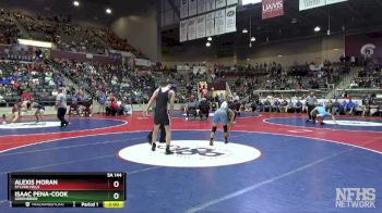 5A 144 lbs Quarterfinal - Alexis Moran, Sylvan Hills vs Isaac Pena-cook, Greenbrier