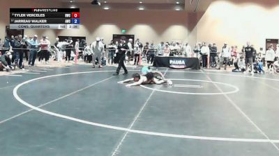 120 lbs Cons. Quarters - Tyler Verceles, Headhunters Wrestling Club vs Jarreau Walker, Arsenal Wrestling Club