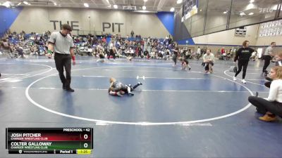 42 lbs Round 2 - Josh Pitcher, Charger Wrestling Club vs Colter Galloway, Charger Wrestling Club