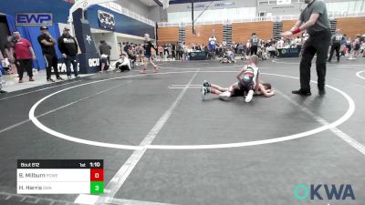 52-55 lbs Semifinal - Breckon Milburn, Powerhouse vs Harper Harris, Shelton Wrestling Academy