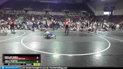 59-63 lbs Round 2 - Arlo Martin, Wrecking Crew Wrestling Club vs Declan Snell, Pikes Peak Warriors Wrestling