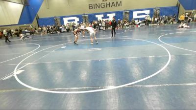 117 lbs Semifinal - Kamon Thompson, Sanderson Wrestling Academy vs Braxton Moss, Sanderson Wrestling Academy