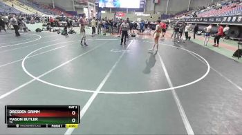 138 lbs Champ. Round 2 - Dresden Grimm, IL vs Mason Butler, TN