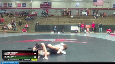 133 lbs Cons. Round 3 - James Wright, Central Missouri vs Noah Cantu, Indianapolis