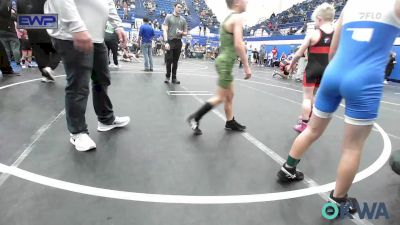 70 lbs Rr Rnd 1 - Jaxon Huffman, Team Tulsa Wrestling Club vs Caden Calhoun, Lions Wrestling Academy