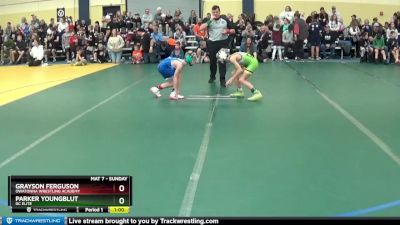 70 9U Champ. Round 1 - Parker Youngblut, DC Elite vs Grayson Ferguson, Owatonna Wrestling Academy