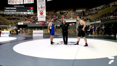 Open Men - 125 lbs Champ. Round 2 - Jacob Larsen, Valley Silverbacks Wrestling Club vs Aiden Riddleberger