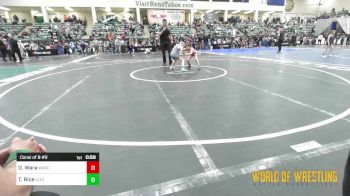 65 lbs Consi Of 8 #2 - Olivia Wara, Wasco Wrestling vs Tory Rice, Clinton Youth Wrestling