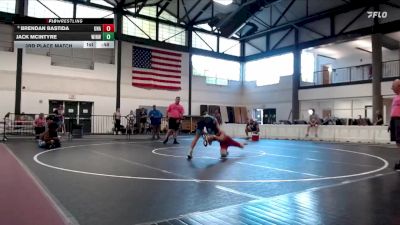 131-134 lbs 3rd Place Match - Brendan Bastida, Unattached vs Jack McIntyre, Big Game WC