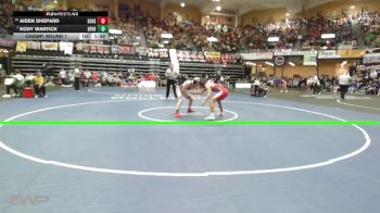 150 lbs Champ. Round 1 - Kody Wartick, South Haven HS vs Aiden Shepard, Solomon HS