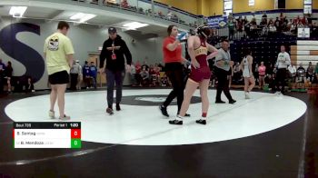 125 lbs. Cons. Round 3 - Belleza Mendoza, Lafayette (St. Joseph) vs Bailey Sontag, Winnetonka