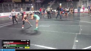 100 lbs 7th Place Match - Camdyn Post, Team Kansas vs Jaidyn Alvarado, Team Kansas