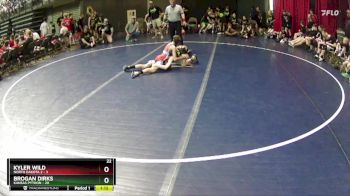 80 lbs Round 1 (6 Team) - Brogan Dirks, Kansas Python vs Kyler Wild, North Dakota 2
