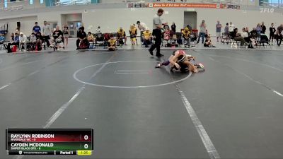 76 lbs Round 1 (6 Team) - Raylynn Robinson, Riverdale WC vs Cayden McDonald, Sniper Black Ops