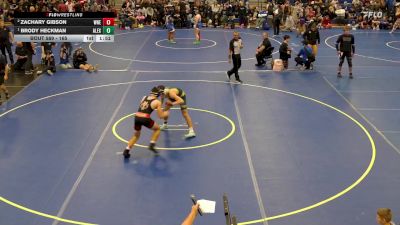 165 lbs 1st Place Match - Brody Heckman, Alexander vs Zachary Gibson, Williamsville North/East