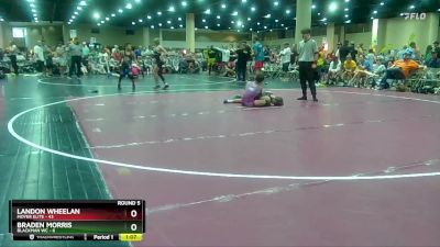 90 lbs Round 5 (8 Team) - Landon Wheelan, Moyer Elite vs Braden Morris, Blackman WC