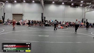 120 lbs Round 7 (8 Team) - Branden Munoz, Savage Underworld vs Aaden Schiefer, D3 Training Center