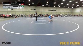 110 lbs Rr Rnd 2 - Tyler Howell, Mat Warriors 14U vs Bryson Gelinas, OK Elite 14U Orange