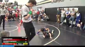 41 lbs Semifinal - Maverick Hayslett, Springfield vs Jayden Davis, Urbana