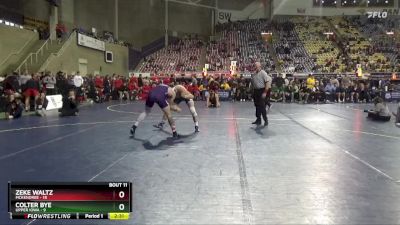 184 lbs Quarters & 1st Wb (16 Team) - Zeke Waltz, McKendree vs Colter Bye, Upper Iowa