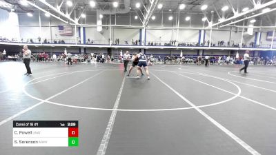 285 lbs Consi Of 16 #1 - Chris Powell, Unattached-Long Island U vs Sam Sorenson, Army Prep