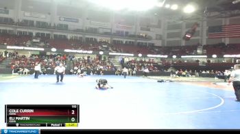 132 lbs Semifinal - Cole Currin, Kuna vs Eli Martin, Kuna