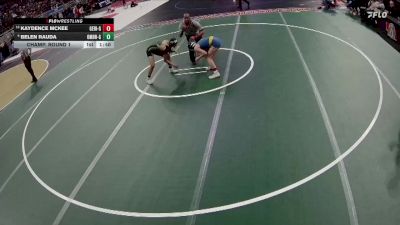 Champ. Round 1 - Kaydence Mckee, Gering Girls vs Belen Rauda, Omaha Bryan Girls