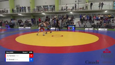 44kg 1st Place Match - Declan Tonnos, Central Toronto WC vs Chanveer Grewal, Guru Gobind Singh WC