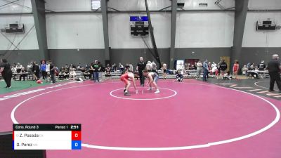 Junior Boys FS - 157 lbs Cons. Round 3 - Zachary Posada, CA vs Damian Perez, WA