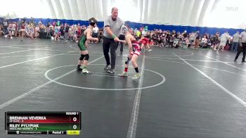 84 lbs Round 1 (8 Team) - Brennan Veverka, CP Elite vs Riley Pylypiak, Highland Hornets
