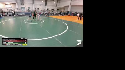 92 lbs Round 5 - Raygan Johnson, Midway Youth Wrestling Club vs Grace Windom, Silverback Wrestling Fort Worth