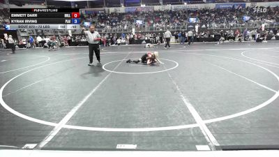 72 lbs Consi Of 8 #2 - Emmett Darr, Bulls WC vs Kyran Irving, Plainville Wrestling Club