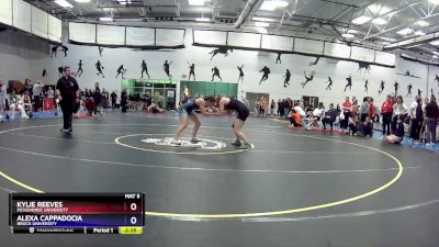 117 lbs Cons. Round 4 - Alexa Cappadocia, Brock University vs Kylie Reeves, McKendree University