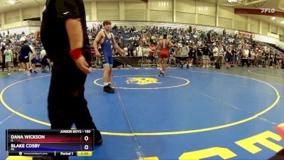 150 lbs Champ. Round 3 - Dana Wickson, IL vs Blake Cosby, MI