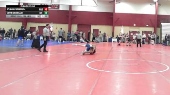 126 lbs Quarterfinal - Josiah Semedo, Milo vs Luke Iasiello, GPS Wrestling Club/Scarsdale HS
