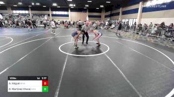 120 lbs Round Of 16 - Aj Hague, Bear Cave WC vs Giovanni Martinez Chavez, Aces Wr Ac