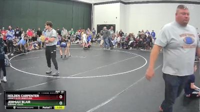 70 lbs Quarterfinal - Jermiah Blair, Dorman Youth vs Holden Carpenter, Legacy Elite Wrestling