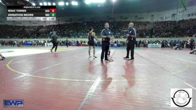 143 lbs Consi Of 32 #2 - Issac Torres, Locust Grove High School vs Johnathon Brown, Union JH