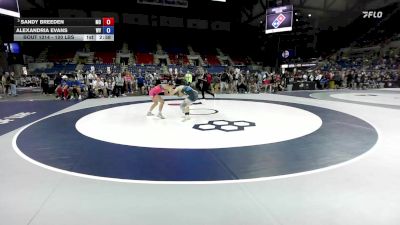 100 lbs Champ. Rd Of 64 - Sandy Breeden, MO vs Alexandria Evans, WV