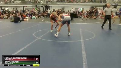 132 lbs Round 4 (8 Team) - Michael Groszkowski, TNWC Red vs Gavyn Kelton, Lost Boys