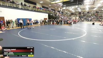 138 lbs Cons. Round 4 - Matt Jakel, Abbotsford/Colby vs Nathan Swint, Cumberland