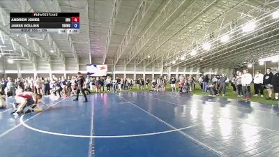 126 lbs Champ. Round 1 - Andrew Jones, Sanderson Wrestling Academy vs James Rollins, Top Of Utah Wrestling Club