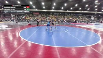 130 lbs Cons. Round 2 - Lauralie Perry, Camel Kids Wrestling vs Syrhina Gentry, Moorcroft Mat Masters