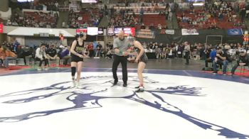 G - 110 lbs Champ. Round 2 - Brooklyn Nunn-Wilson, Missoula Sentinel (Girls) vs Kyra Anderson, Chester-Joplin-Inverness (Girls)