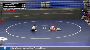 141 lbs Champ. Round 1 - Braden Henderson, Roanoke College vs Sean Rinebolt, Shenandoah University