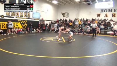 150 lbs Semifinal - Evan McCormick, North Butler-Clarksville vs Riley O`Donnell, Riceville